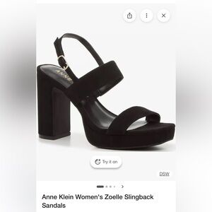 Anne Klein Elegant Black Sandals